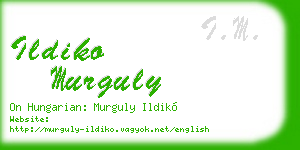ildiko murguly business card